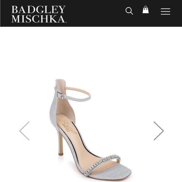 Badgley Mischka Wedding Heels - Silver - Picture 1 of 4